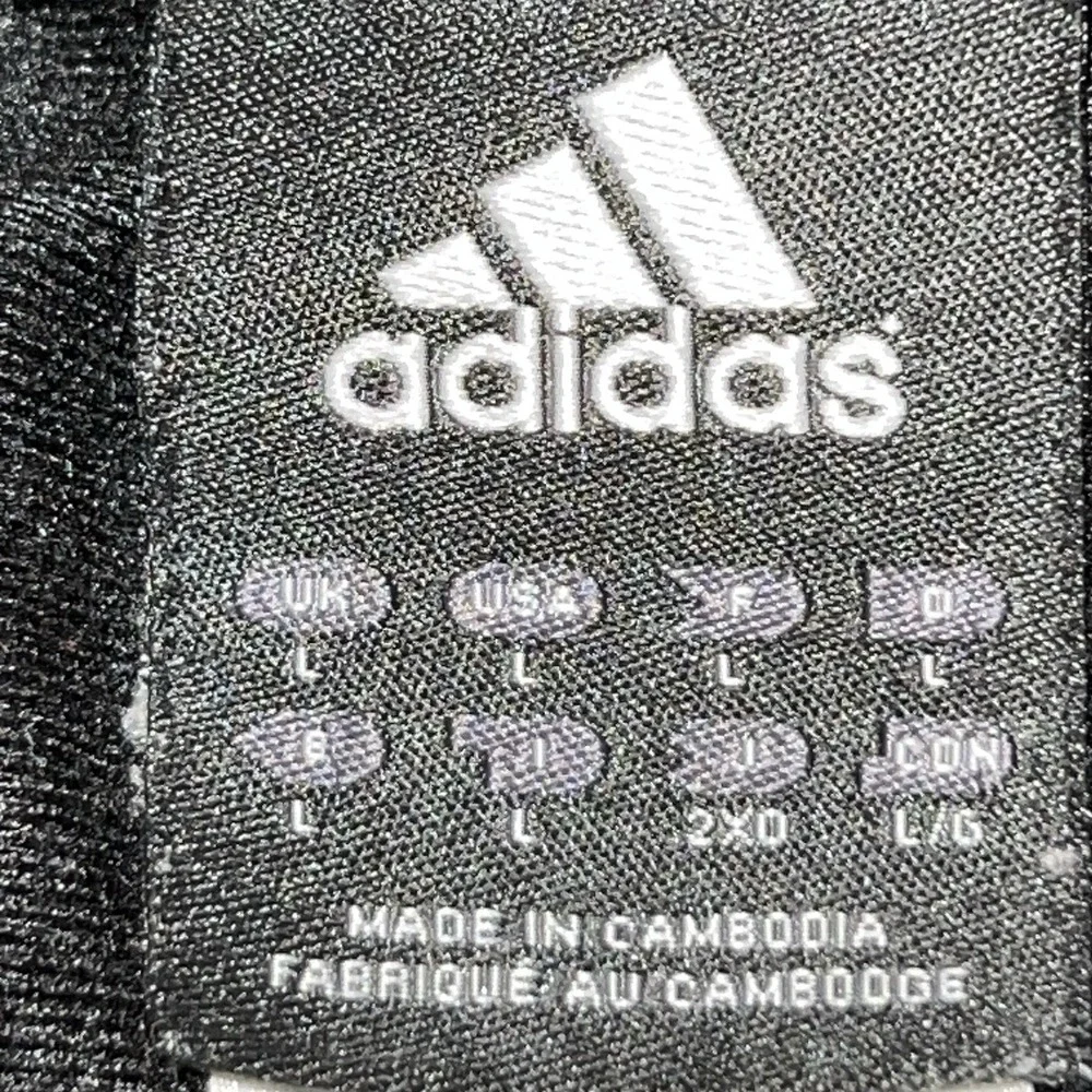 Y2k Adidas Shiny Track Pants Black With Gray Side‎ Stripes Mens Large Activewear